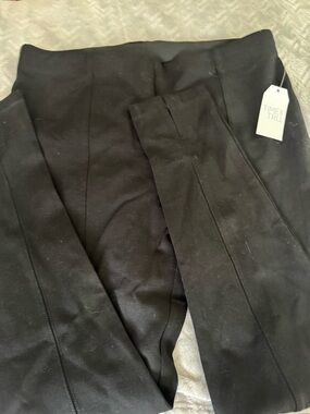 Time and Tru Solid Black High-Rise Ponte Leggings size XL